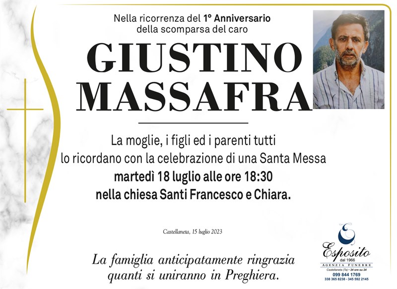 Anniversario di Giustino  Massafra