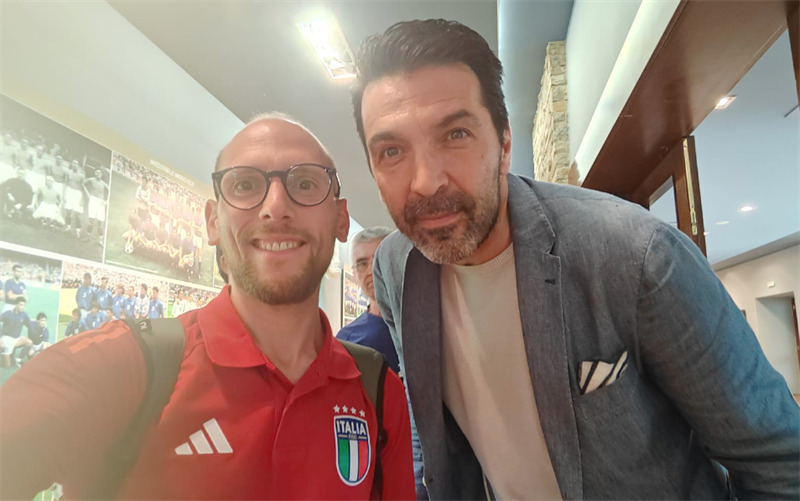 Antonio Pappalepore con Gigi Buffon
