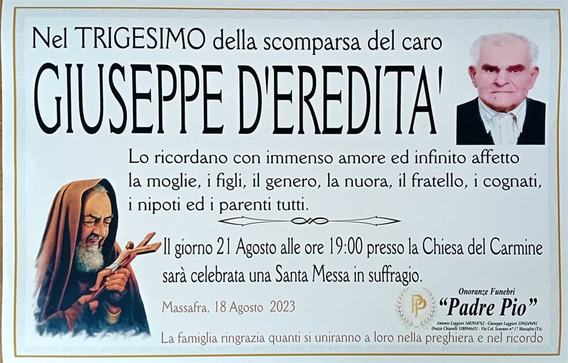 Giuseppe D’Ereditá