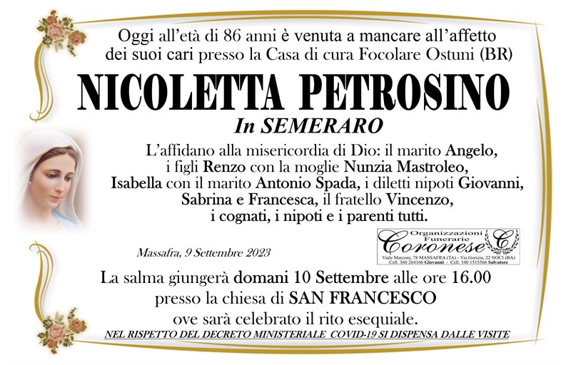 Trigesimo di Nicoletta Petrosino