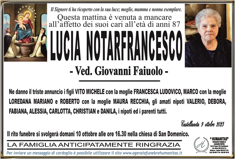 manifesto funebre