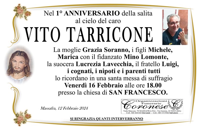Anniversario di Vito Tarricone