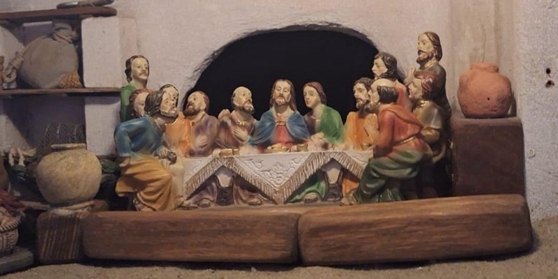 Un presepe pasquale racconta la Passione di Cristo