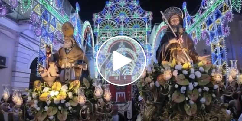 Festa patronale, i santi Nicola e Francesco in processione