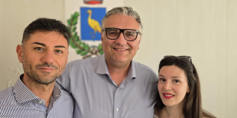 Da sinistra: Gianpaolo Palumbo, Domiziano Lasigna e Francesca Pucci Da sinistra: Gianpaolo Palumbo, Domiziano Lasigna e Francesca Pucci