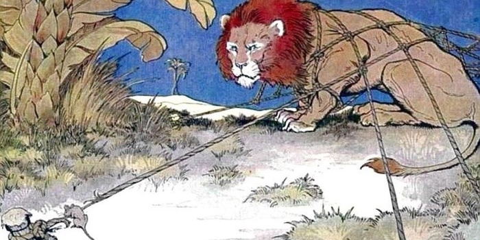 Il leone e il topo riconoscente” Il leone e il topo riconoscente”