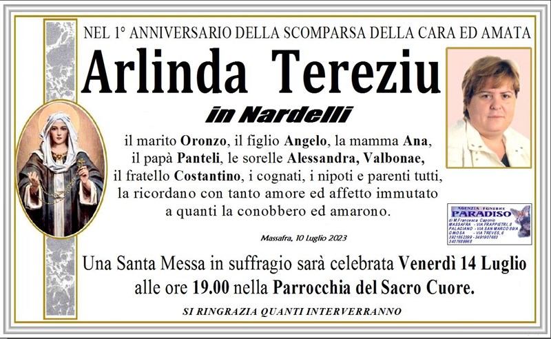 Anniversario di Arlinda  Tereziù 