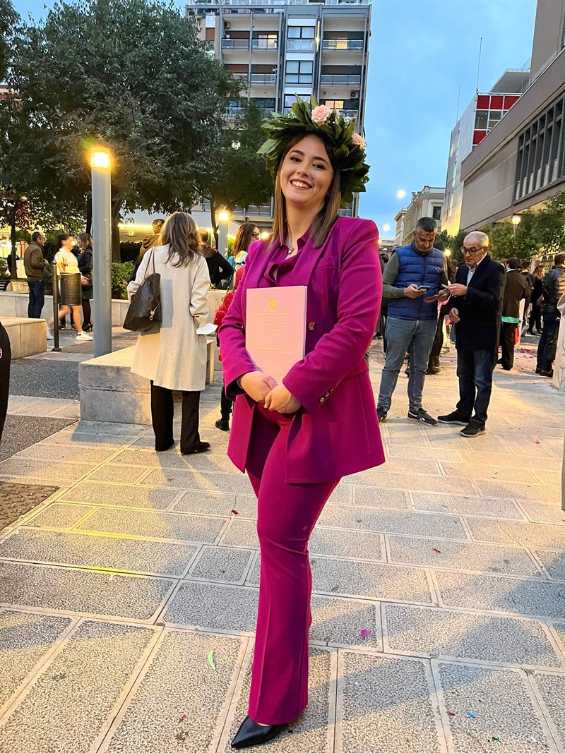 Congratulazioni a Lucia Damiana D'Ambrosio