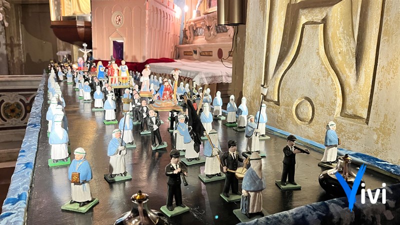 Il plastico della "Processione dei Misteri"