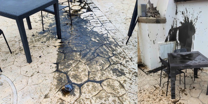 vandali in azione a Fontana Fanelli