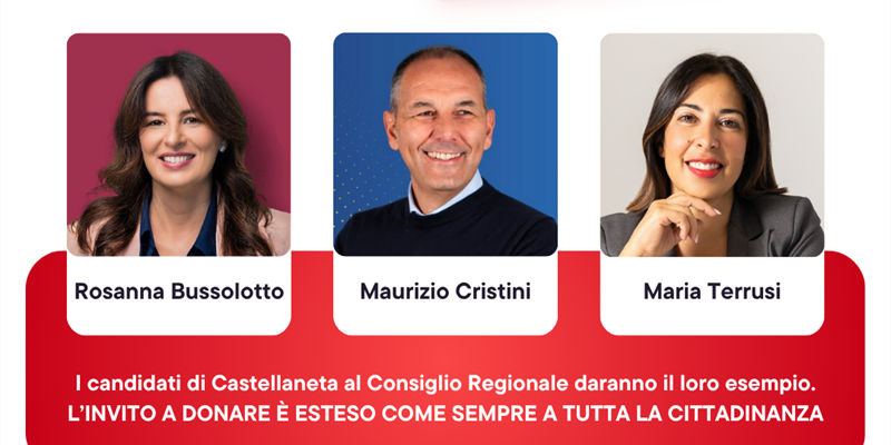 I tre candidati in Regione a donare con Fratres