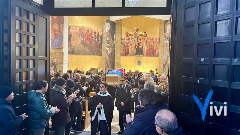 Il funerale di Salvatore Mazzarano