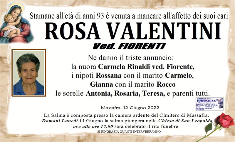 Trigesimo di Rosa Valentini