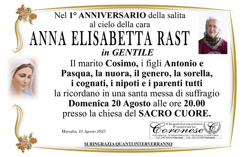 Anna Elisabetta Rast
