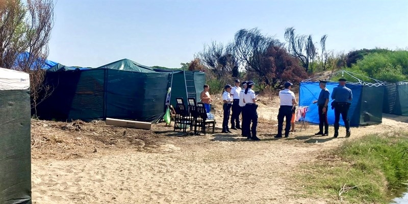 Smantellata tendopoli abusiva nella zona di Verdemare