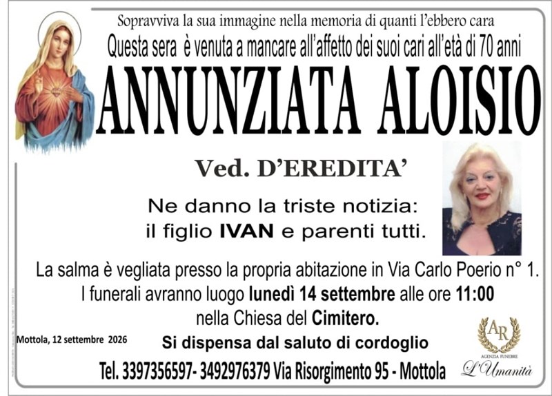 manifesto funebre
