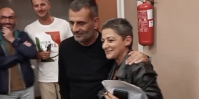 Maria Grazia Sergio con Antonio Decaro