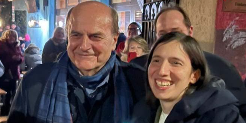 Pier Luigi Bersani e Elly Schlein Pier Luigi Bersani e Elly Schlein