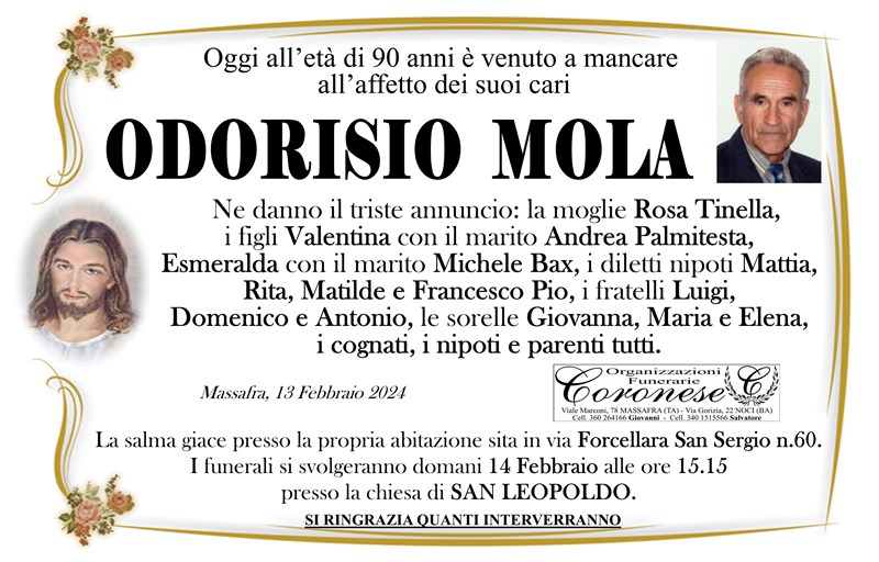 Trigesimo di Odorisio Mola