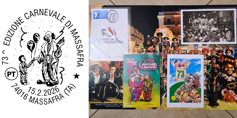 Carnevale, torna l'annullo filatelico del Circolo Rospo