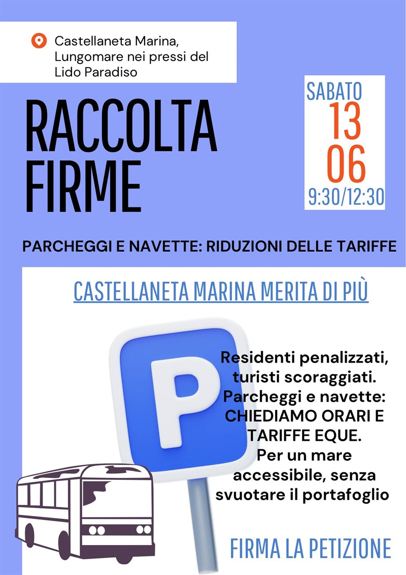 Castellaneta Marina, mattinata di raccolta firme sul lungomare