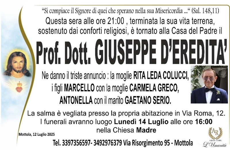 manifesto funebre