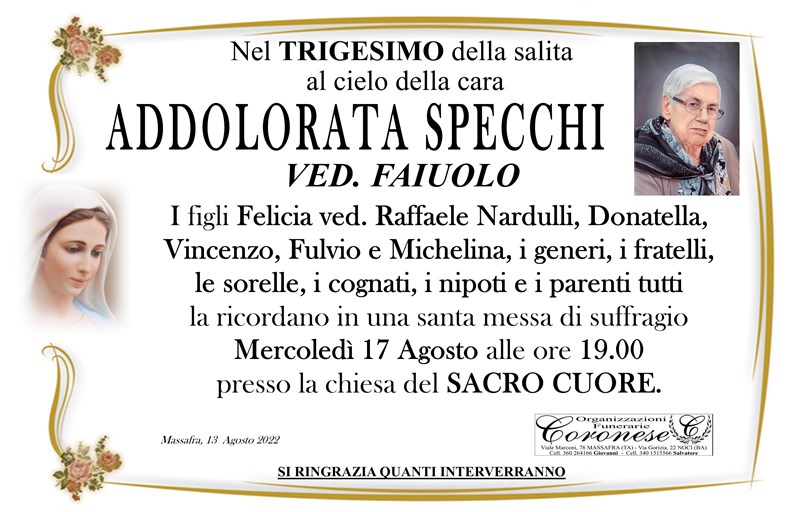 Addolorata Specchi