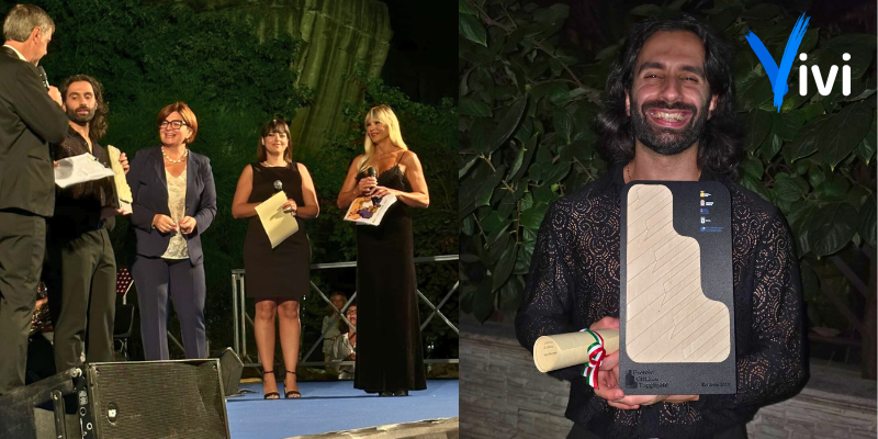 La premiazione di Francesco Bax
