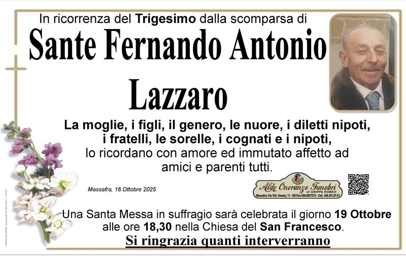 Sante Fernando Antonio Lazzarao