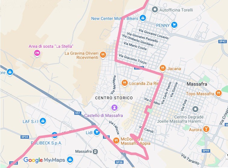 Tutte le info della tappa a Massafra