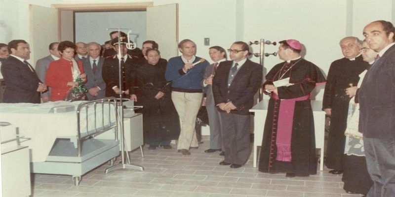On. Angelo Sanza (vice ministro degli Interni), on. Domenico Amalfitano ministro Pubblica Istruzione), Tarcisio Pisani (vescovo Altamura)