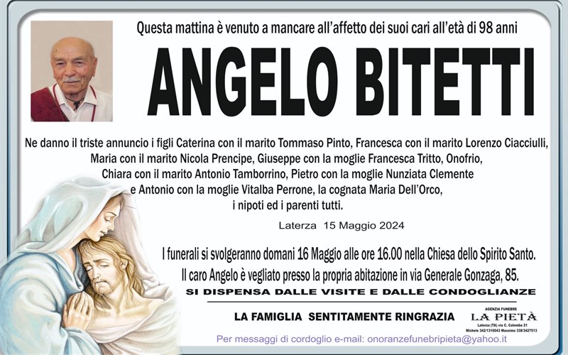 manifesto funebre