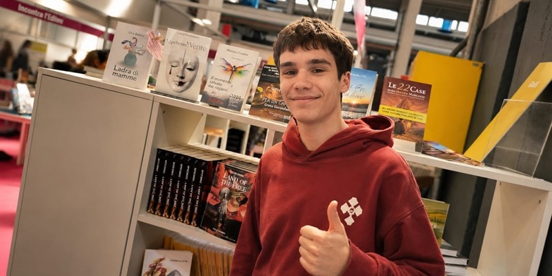 Matteo Crudele è il più giovane autore al Salone di Torino