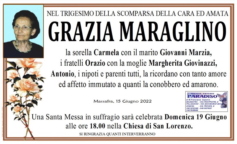 Trigesimo di Grazia Maraglino