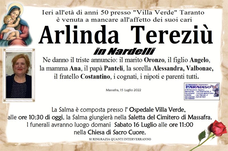 Anniversario di Arlinda  Tereziù 