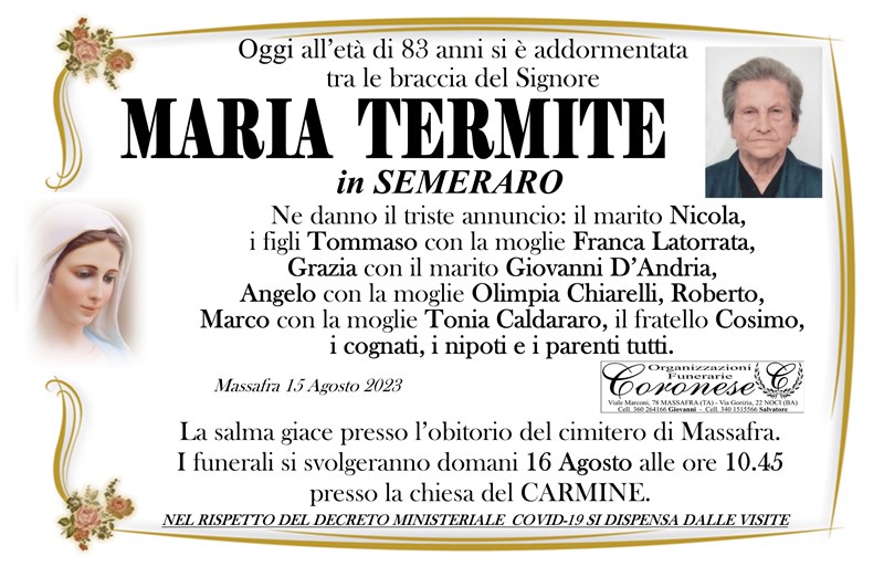 manifesto funebre
