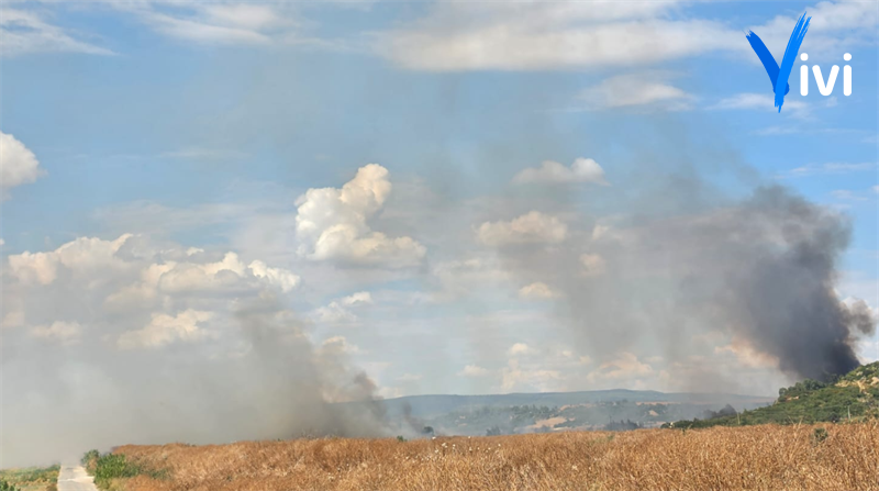 Fiamme nelle campagne di Castellaneta