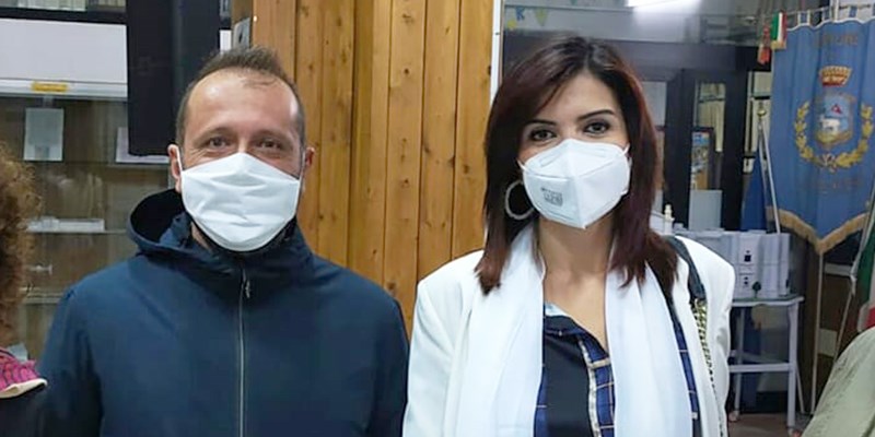 Gli assessori comunali Rocco D'Anzi e Sabrina Sannelli Gli assessori comunali Rocco D'Anzi e Sabrina Sannelli