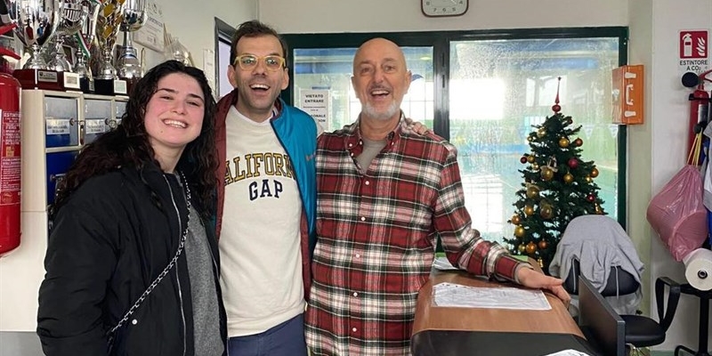 Benedetta Pilato a Crispiano: a lavoro nella piscina Albatros