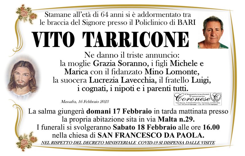 Anniversario di Vito Tarricone