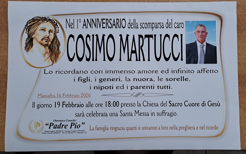 Anniversario di Cosimo Martucci