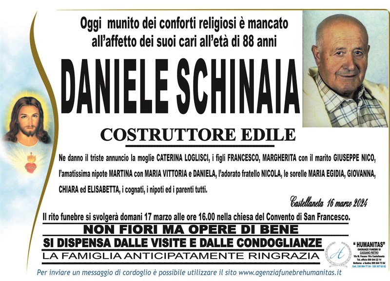 Anniversario di Daniele Schinaia