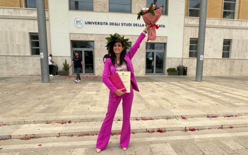 Antonella Leogrande per aver conseguito la Laurea Magistrale in Scienze della Formazione Primaria