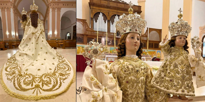 Il nuovo abito della Madonna della Scala di Massafra Il nuovo abito della Madonna della Scala di Massafra