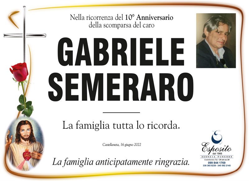 Anniversario di Gabriele Semeraro