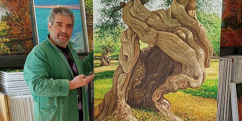 L'artista Michele Carpignano