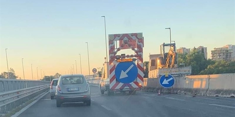 Lavori sul ponte Punta Penna