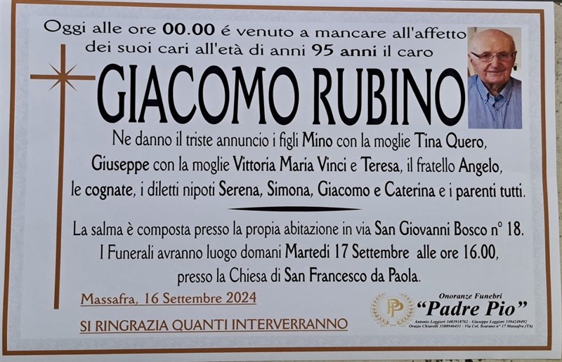 manifesto funebre