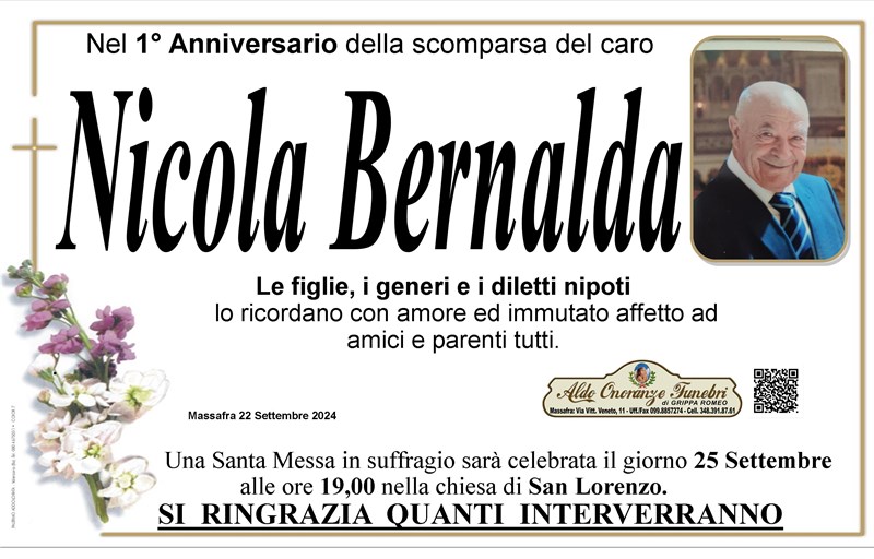 Anniversario di Nicola Bernalda