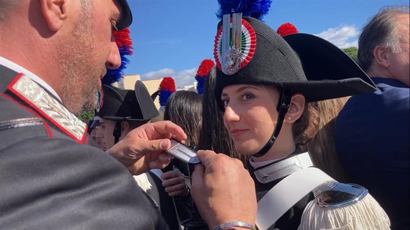 ViVissimi auguri a Elenoire Tarquinio per il giuramento del 142° corso allievi Carabinieri di Reggio di Calabria 